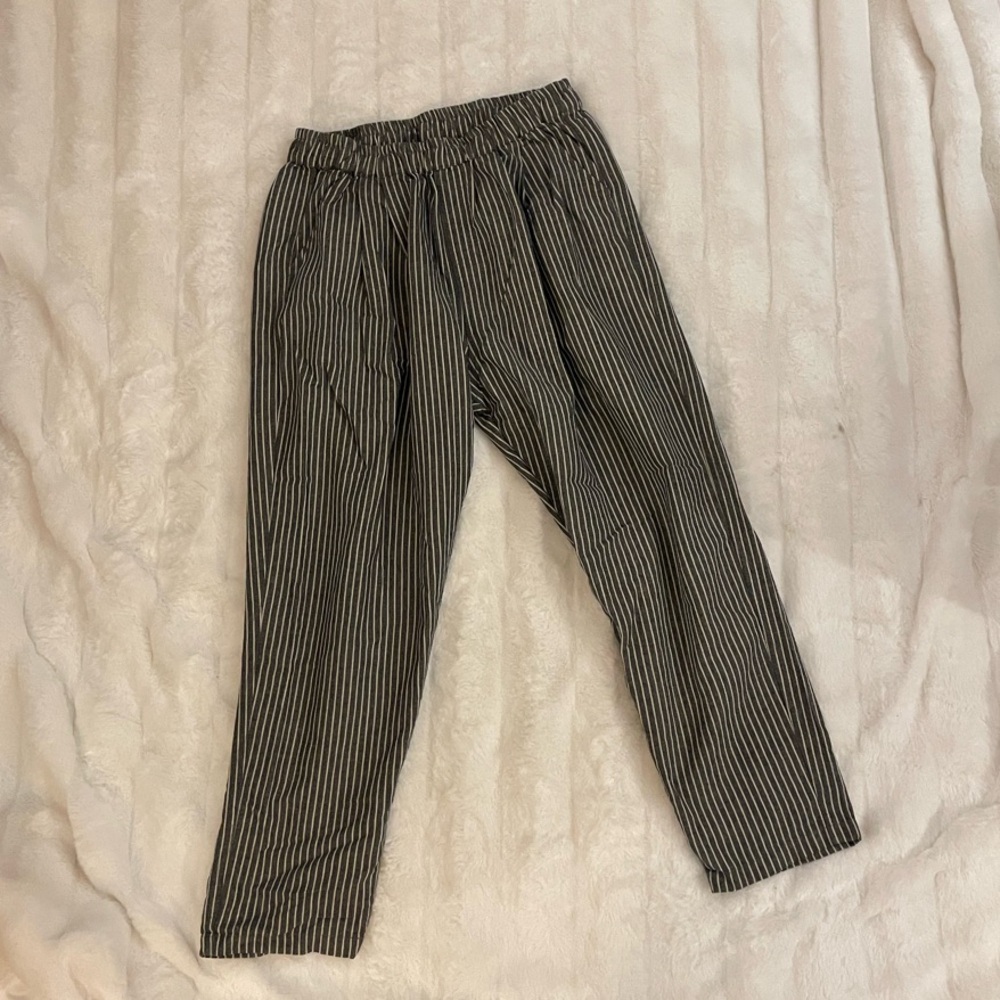Striped Black and White Pants